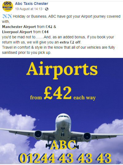 Abc Taxis Chester Airport Offer